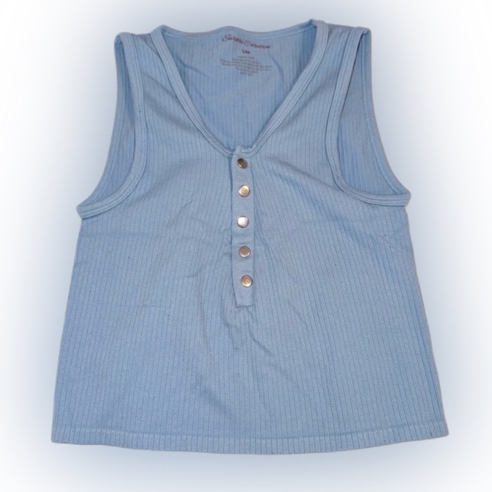 Baby Blue Crop Top